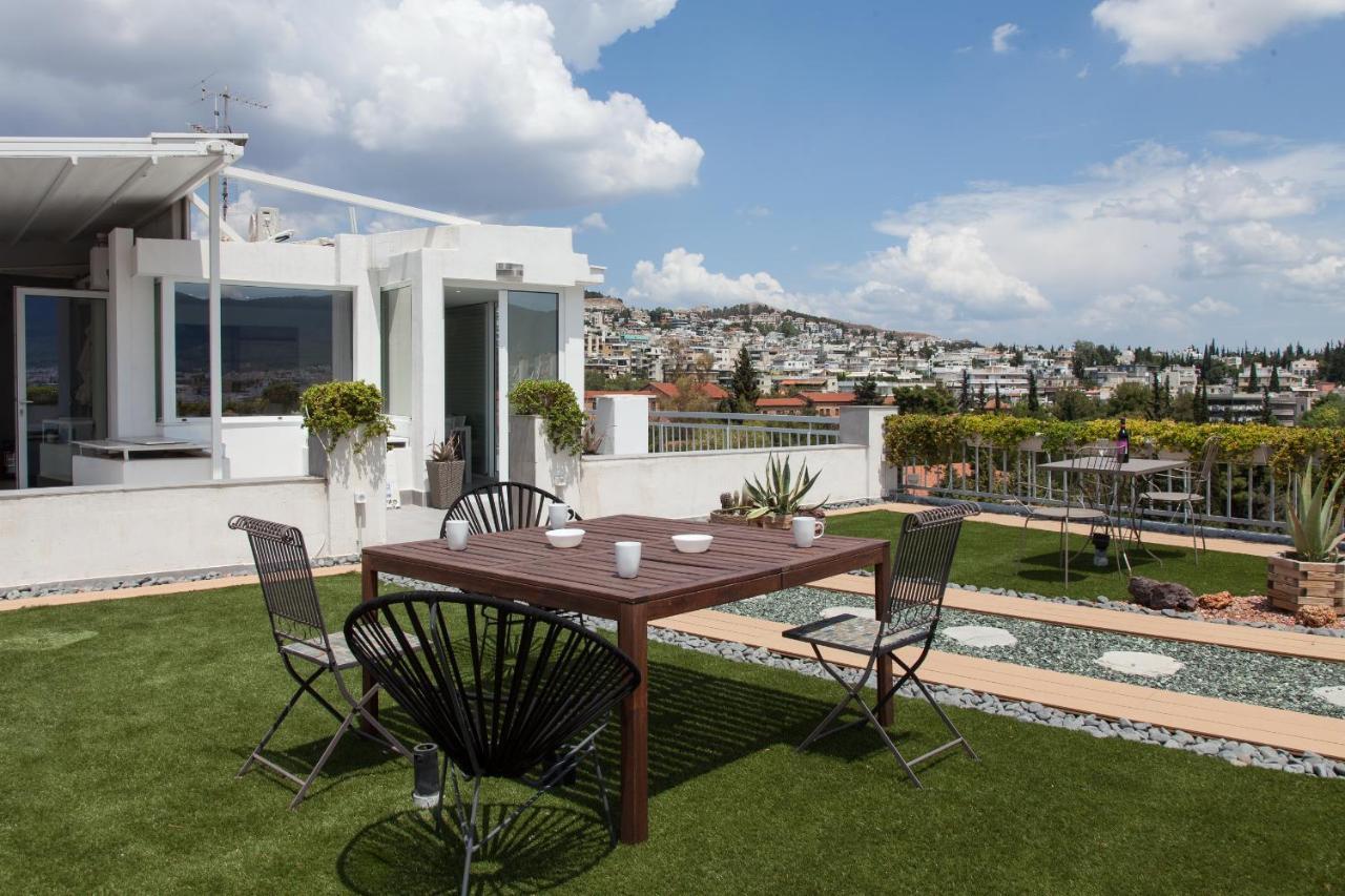 アテネGorgeous Penthouse With Private Jacuzzi And Amazing View!アパートメント エクステリア 写真